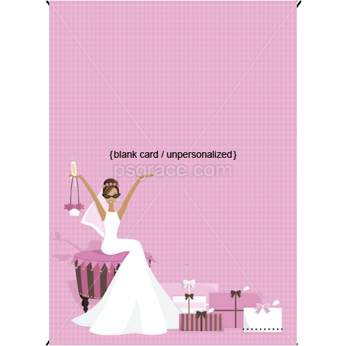 Blank Bachelorette Party Invitations African American Glamour Bridal Shower Invitations