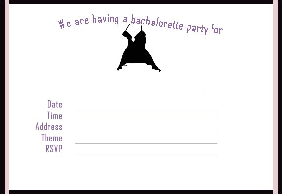 Blank Bachelorette Party Invitations Creative Bachelorette Invites