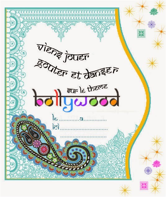 Bollywood Party Invitations Free Bollywood Free Printables Oh My Fiesta In English