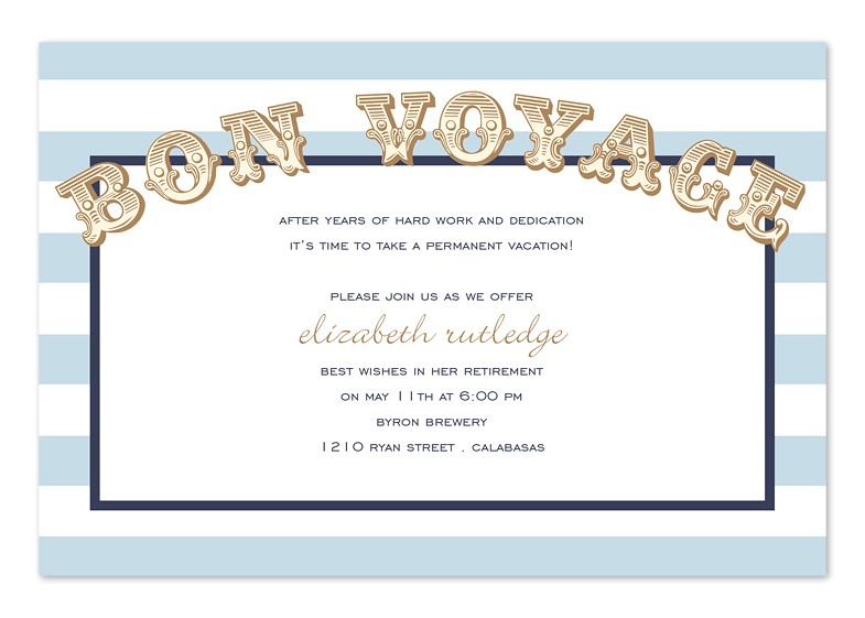 Bon Voyage Party Invitation Template Bon Voyage Party Invitations Cimvitation