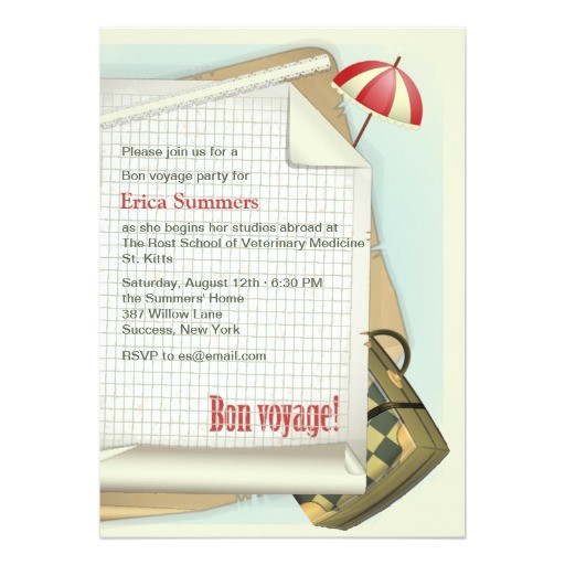 Bon Voyage Party Invitations Bon Voyage Party Invitation Zazzle