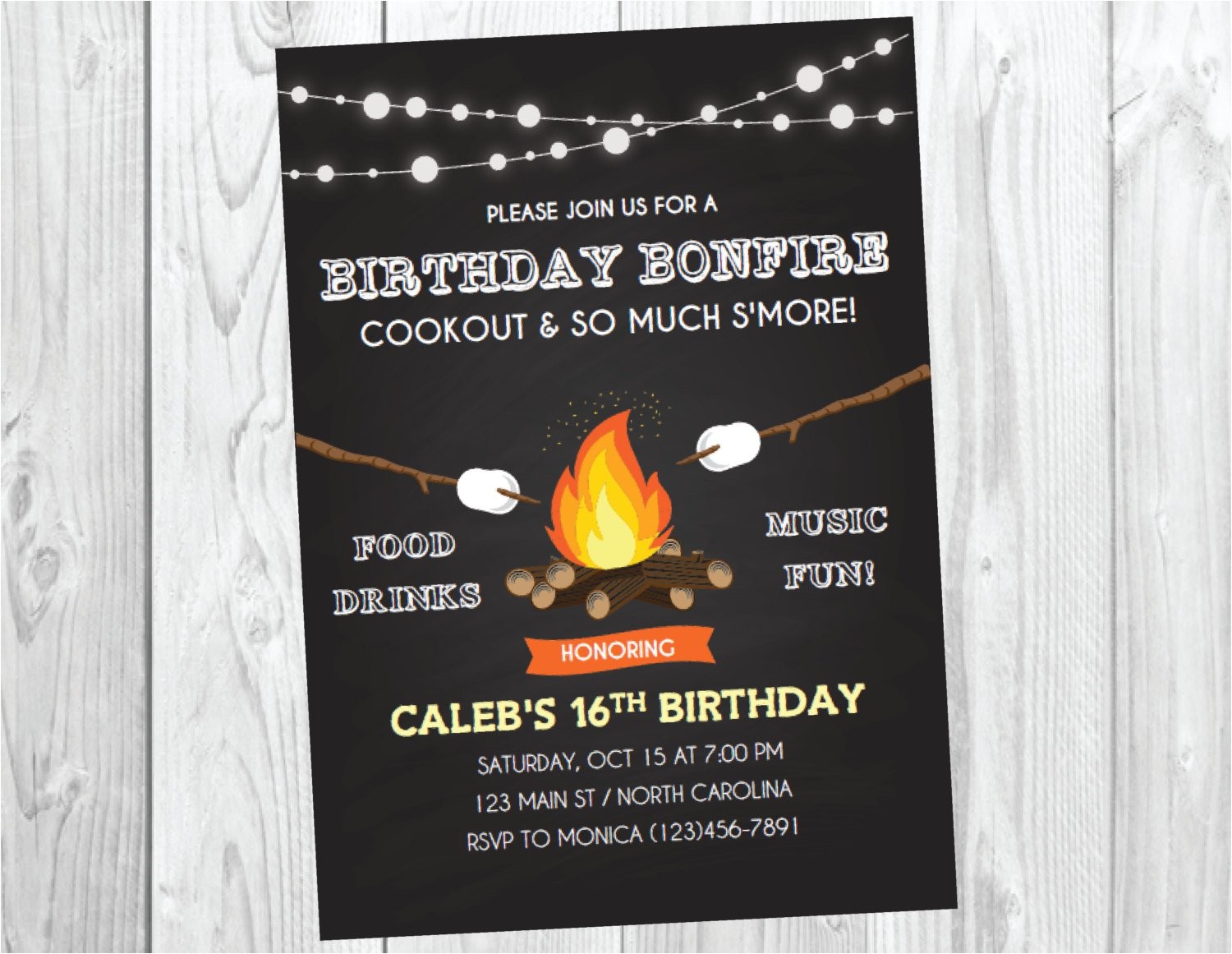 Bonfire Party Invitations Free Bonfire Birthday Invitations Best Party Ideas