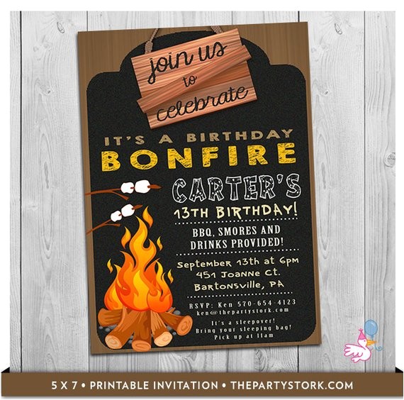 Bonfire Party Invitations Free Bonfire Invitation Bonfire Party Invitation Bonfire