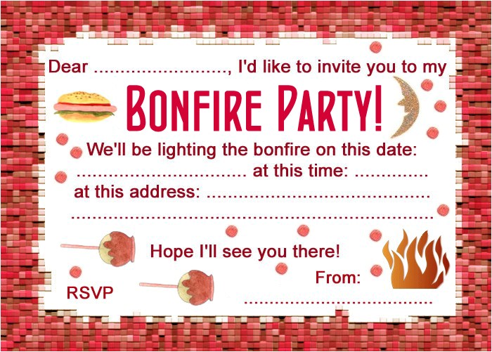 Bonfire Party Invitations Free Party Invitation Bonfire Night Rooftop Post Printables