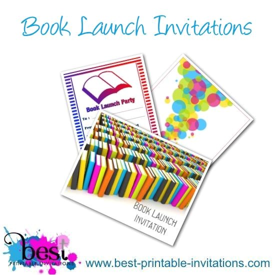 Book Party Invitations Template Book Launch Invitation