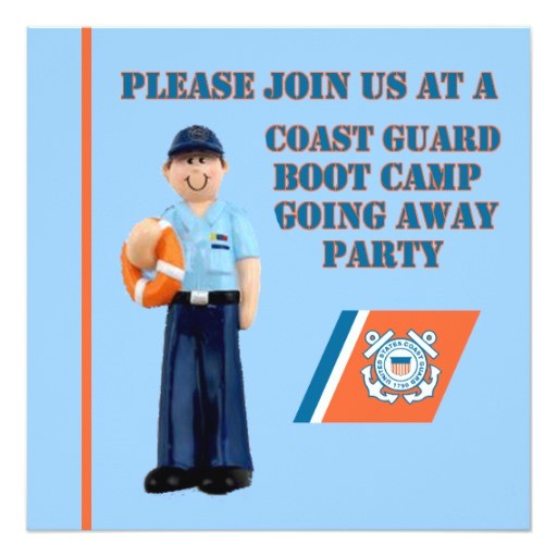 Boot Camp Going Away Party Invitations Uscg Boot Camp Going Away Party Invitation Zazzle