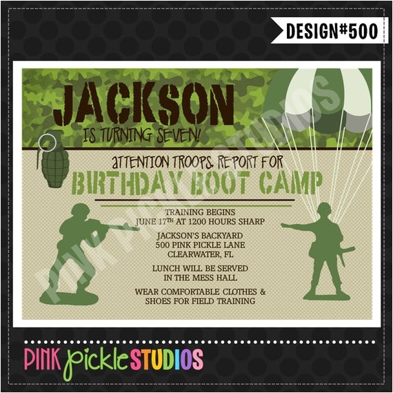 Boot Camp Party Invitations 301 Moved Permanently