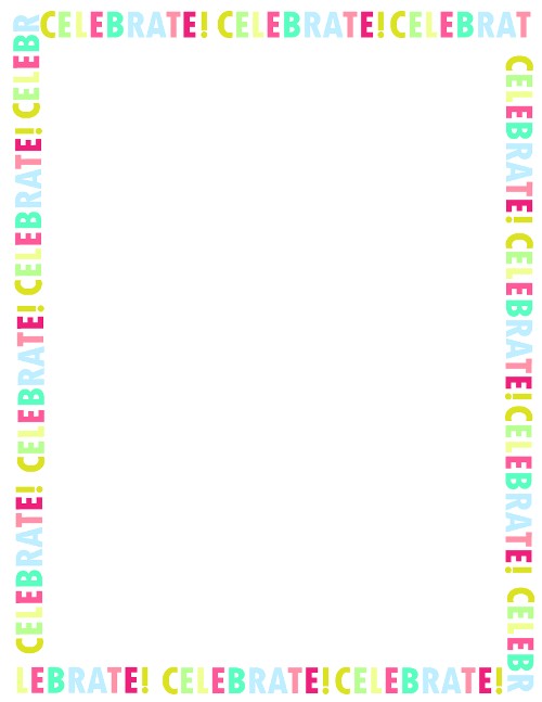 Borders for Party Invitations Free 6 Free Borders for Birthday Invitations