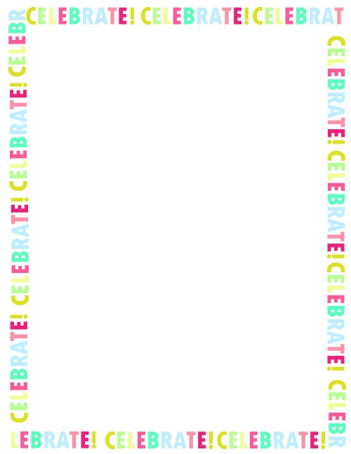 Borders for Party Invitations Free Fresh Designs Birthday Borders for Invitations and More