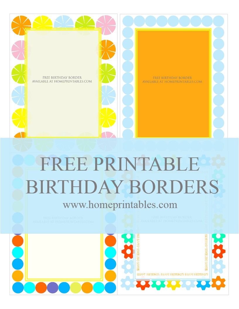 Borders for Party Invitations Free Fun Designs Free Birthday Borders for Invitations Home