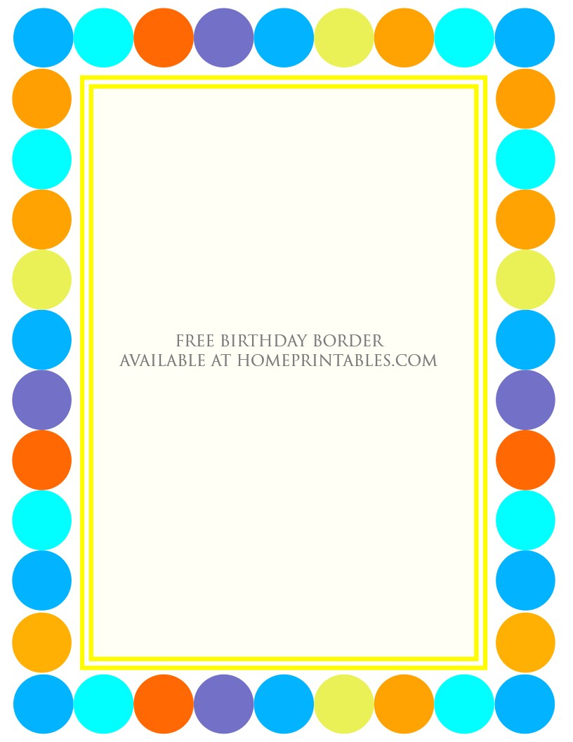 Borders for Party Invitations Free Fun Designs Free Birthday Borders for Invitations Home