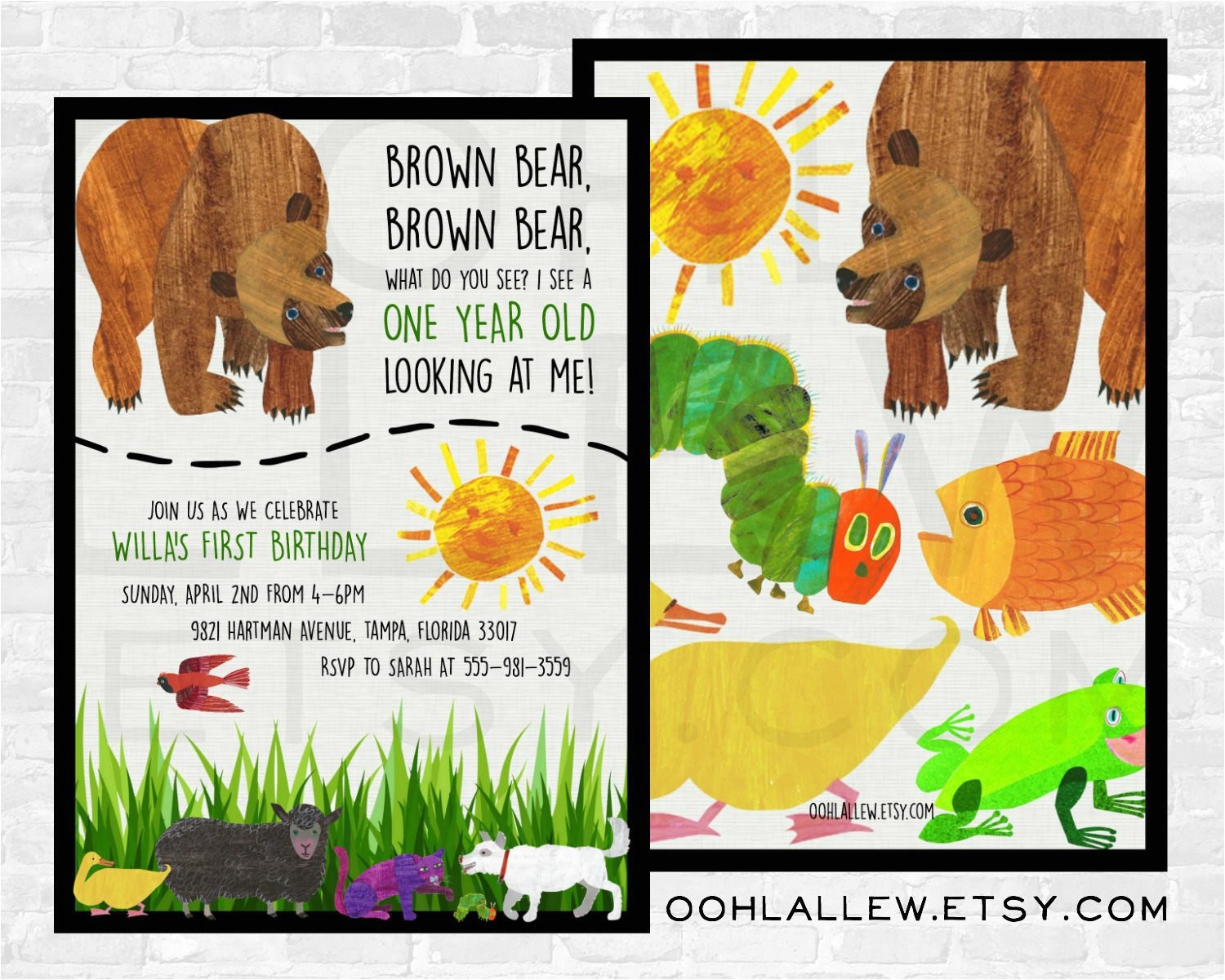 Brown Bear Brown Bear Birthday Party Invitations Brown Bear Invitation Brown Bear Birthday Brown Bear