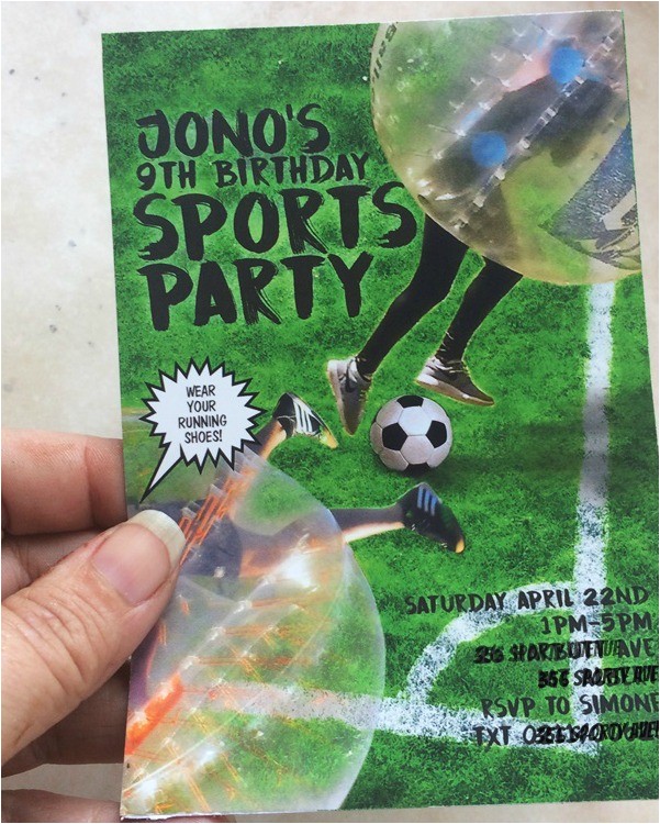 Bubble soccer Party Invitations Bubble soccer Party Invitations You are Invited