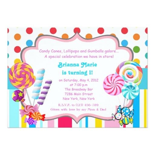 Candyland Birthday Party Invitation Ideas 61 Best Candy Quinceanera theme Images On Pinterest