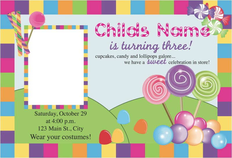 Candyland Birthday Party Invitation Ideas Free Printable Candyland Invitation Blank Template