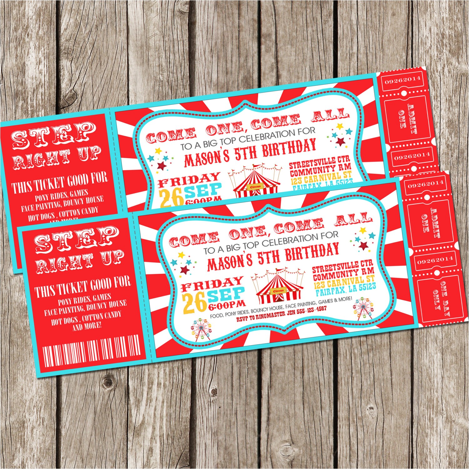Carnival Ticket Birthday Party Invitations Free Printable Movie Ticket Invitations