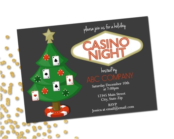 Casino Night Holiday Party Invitations Holiday Party Invitation Company Casino Holiday Party