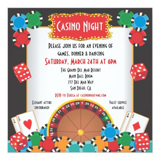 Casino theme Party Invitations Template Free Casino Night Party event Invitation Zazzle Com Casino theme Party Invitations Template Free Casino Night Party event Invitation Zazzle Com