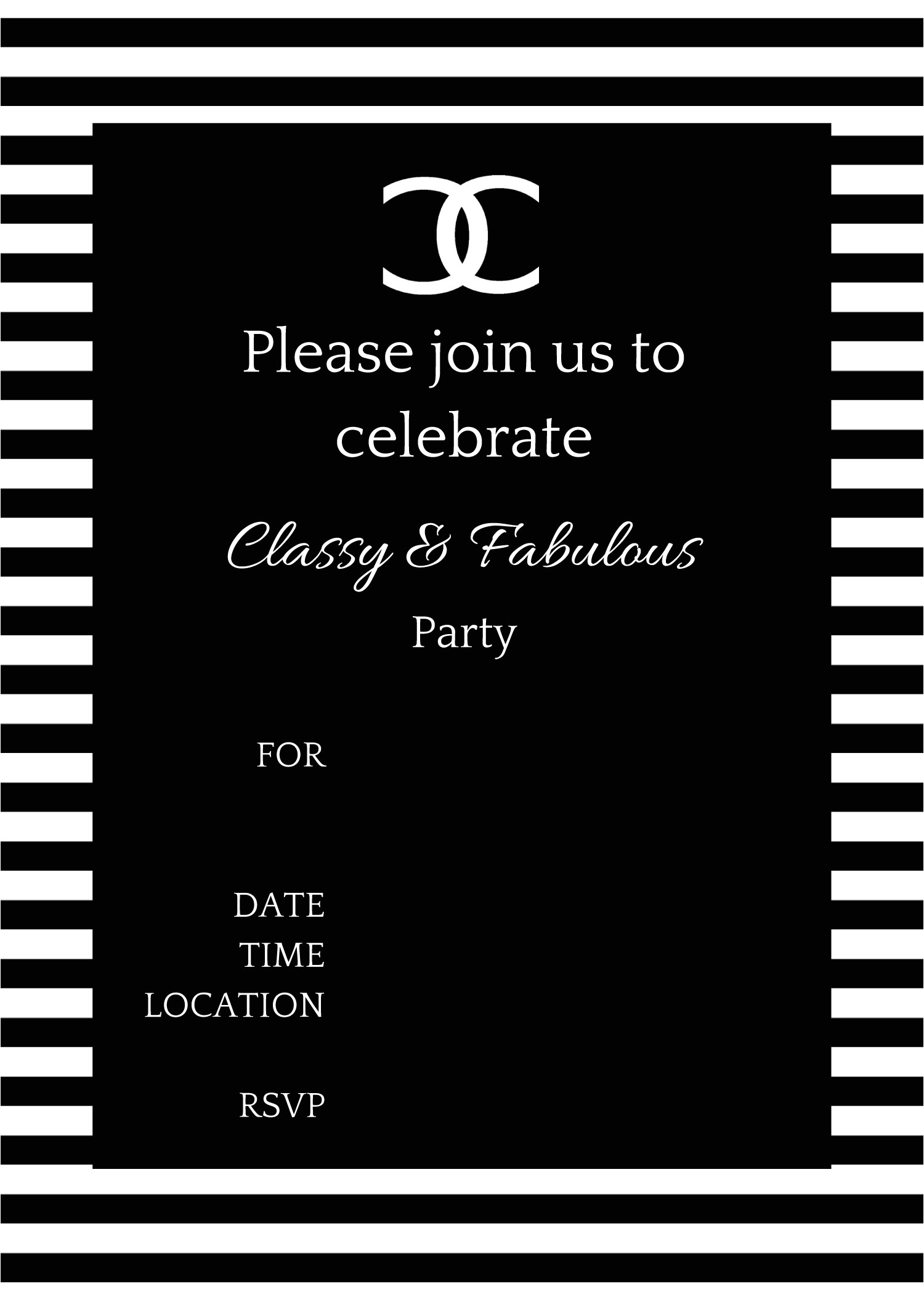 Chanel Party Invitation Template Coco Chanel Party Ideas Birthday Party Ideas themes