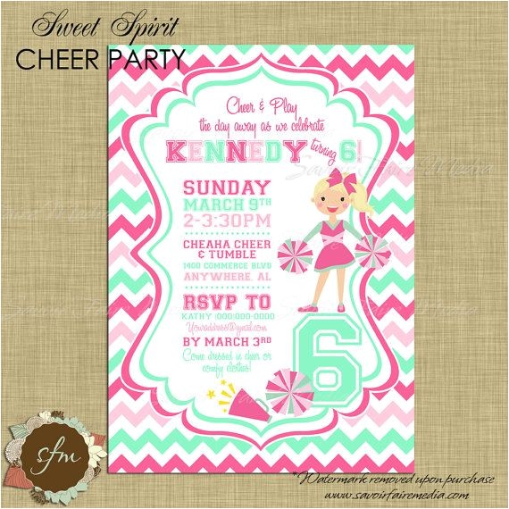 Cheerleading Birthday Party Invitations 84 Best Cheerleading Party Images On Pinterest Cheer