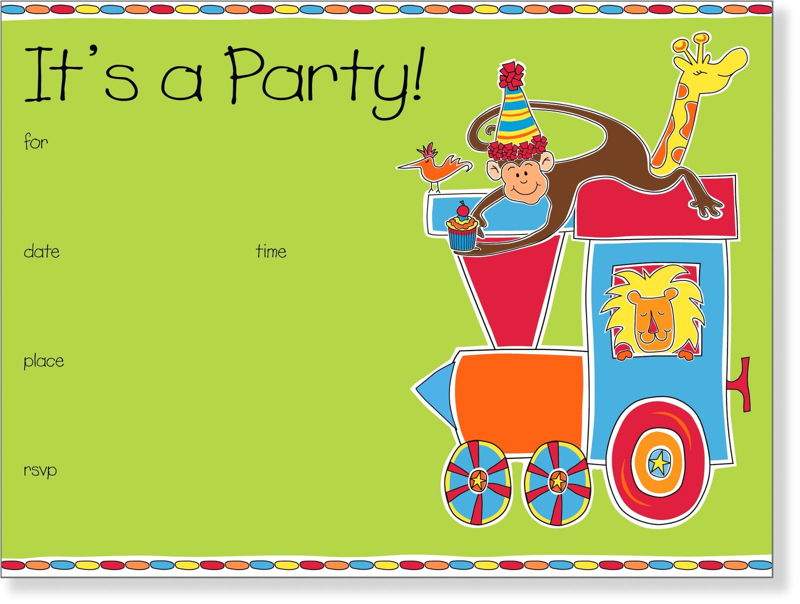 Childrens Party Invitation Template Party Invitation Quotes Quotesgram