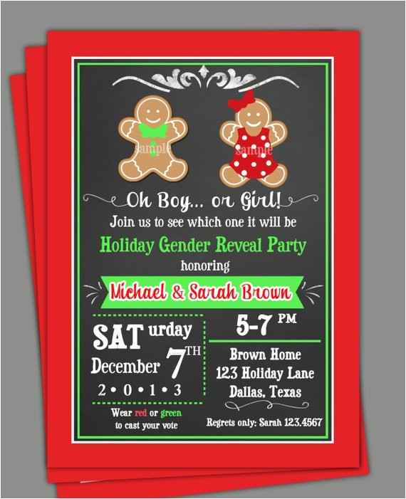 Christmas Gender Reveal Party Invitations that Party Chick 39 S Vendor Listing Catch My Party