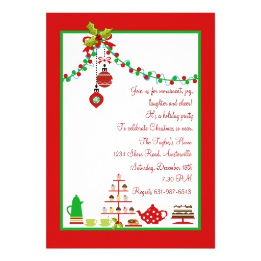Christmas Lunch Party Invitation Wording Christmas Luncheon Invitation Ideas Just B Cause