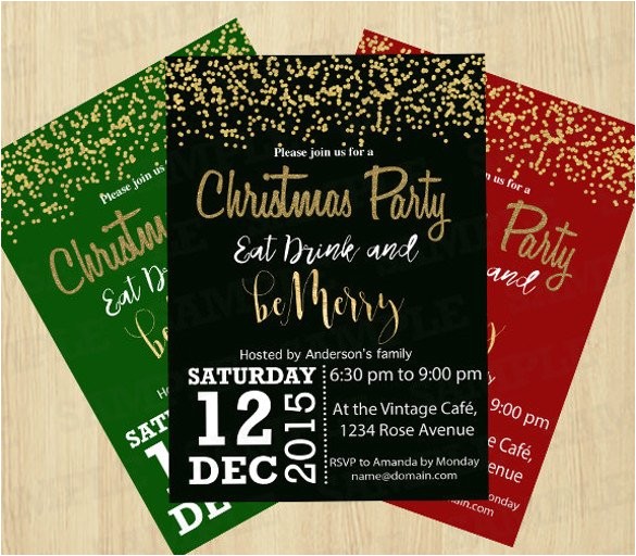 Christmas Party E Invitations Template 30 Christmas Invitation Templates Free Sample Example