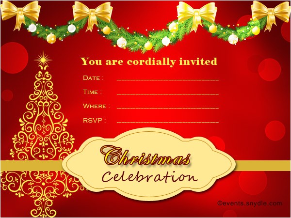 Christmas Party Invitation Cards Design Christmas Invitation Card Design Fun for Christmas