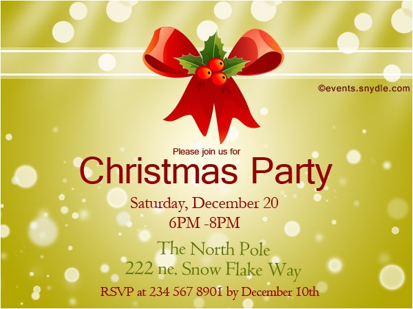 Christmas Party Invitation Cards Design Christmas Invitation Cards Festival Around the World