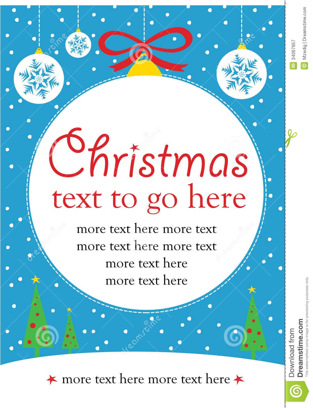 Christmas Party Invitation Cards Design Christmas Invite Stock Vector Illustration Of Party