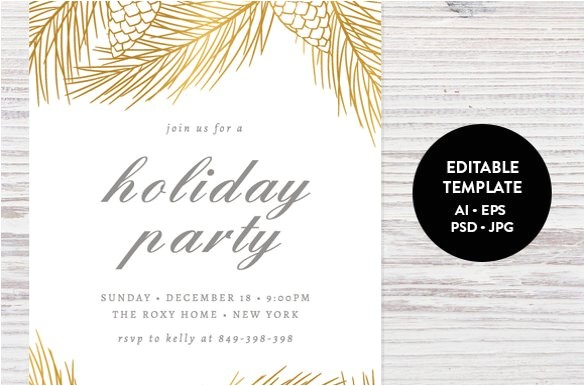 Christmas Party Invitation Email Templates Free Holiday Invitation Template 17 Psd Vector Eps Ai Pdf
