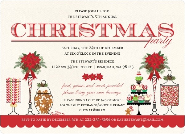 Christmas Party Invitation Rhymes Christmas Party Invitation Wording From Purpletrail