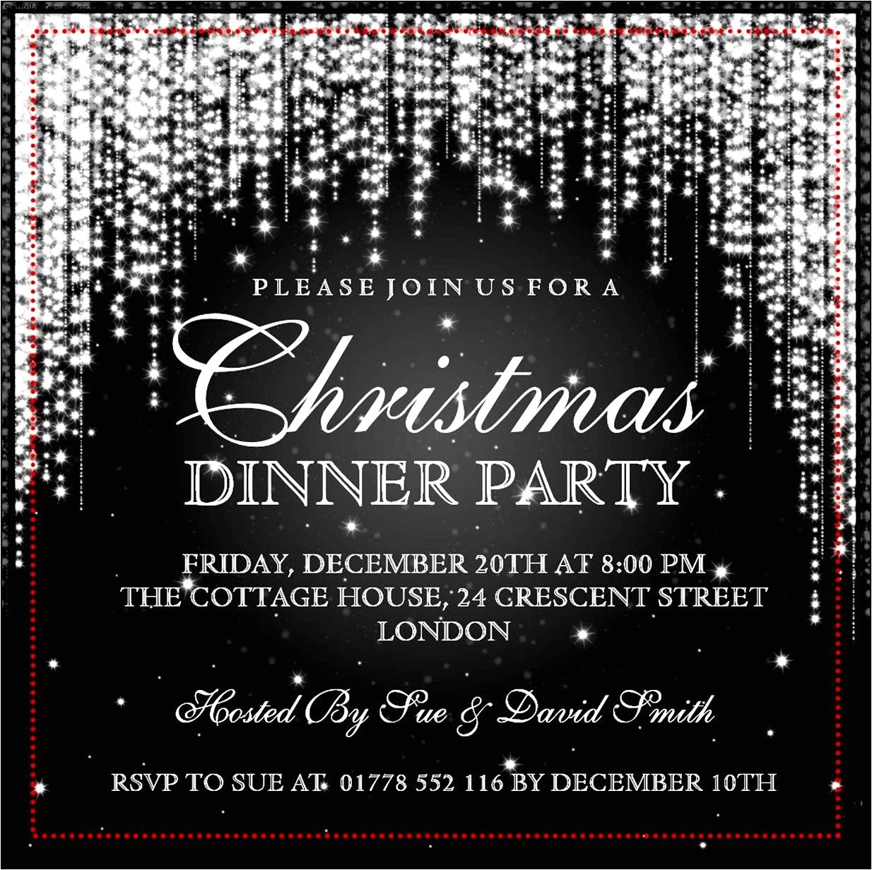 Christmas Party Invitation Samples Free Christmas Invitation Template Cyberuse