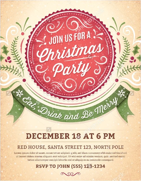 Christmas Party Invite Template Word 51 Invitation Template Free Word Psd Vector