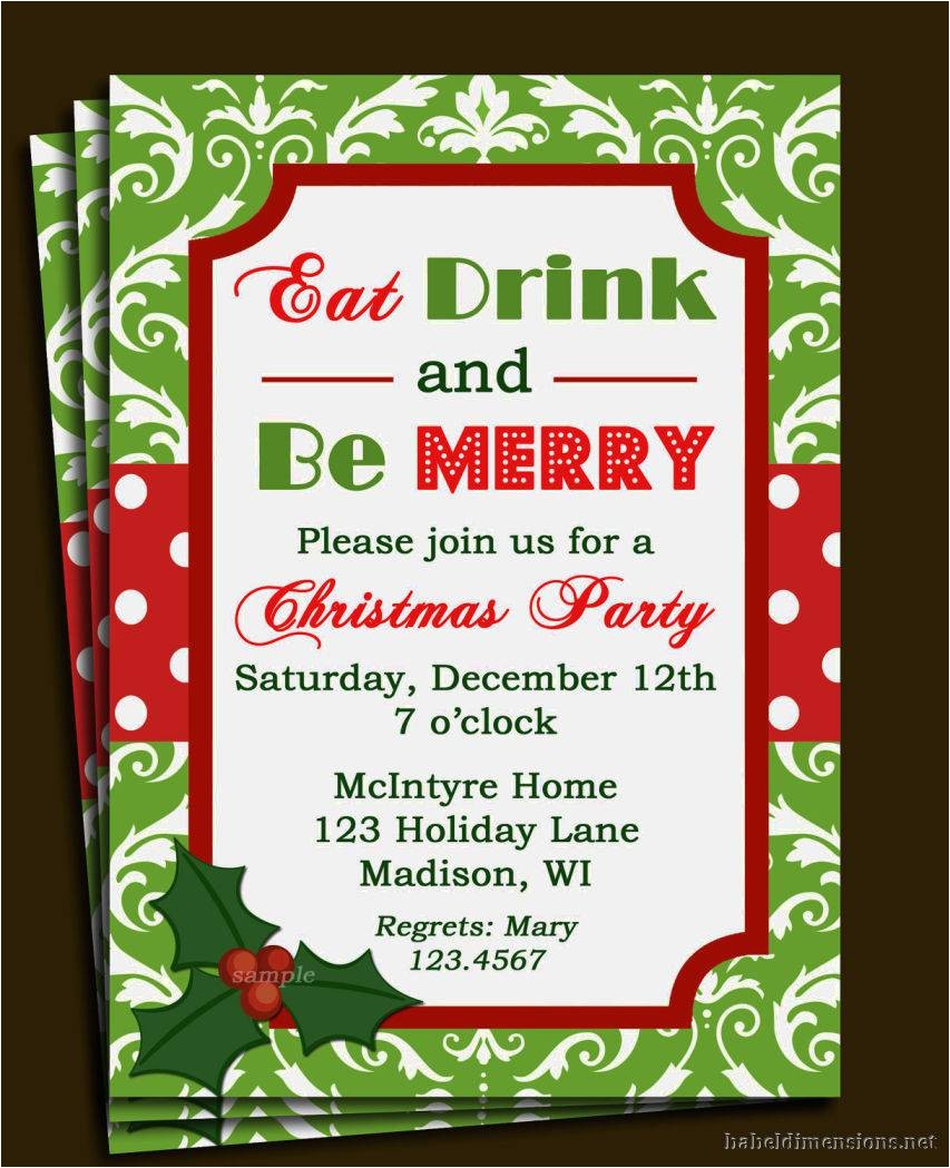 Christmas Party Invite Template Word Christmas Party Invitation Template Party Invitations