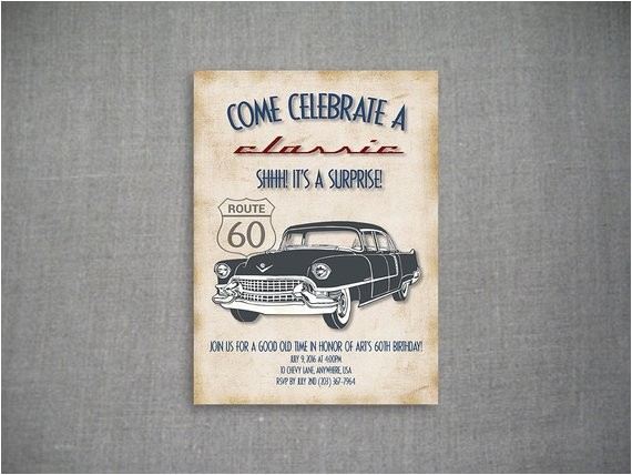 Classic Car Party Invitations Come Celebrate A Classic 5×7 Birthday Invitation by Classic Car Party Invitations Come Celebrate A Classic 5×7 Birthday Invitation by