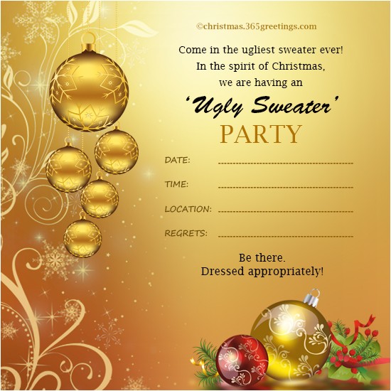 Clever Christmas Party Invitations Christmas Invitation Template and Wording Ideas