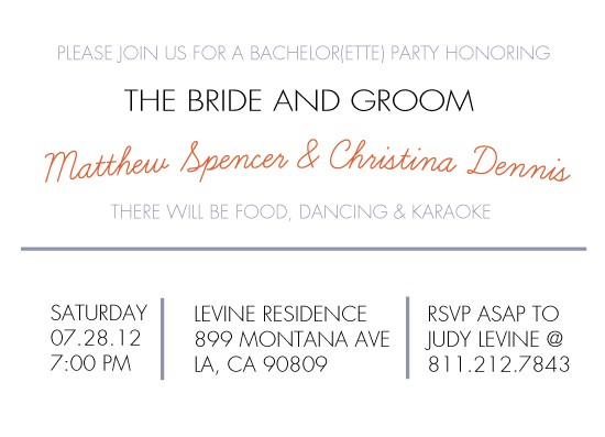 Co Ed Bachelor Bachelorette Party Invitations Party Invitations Coed Bachelor Bachelorette at Minted Com