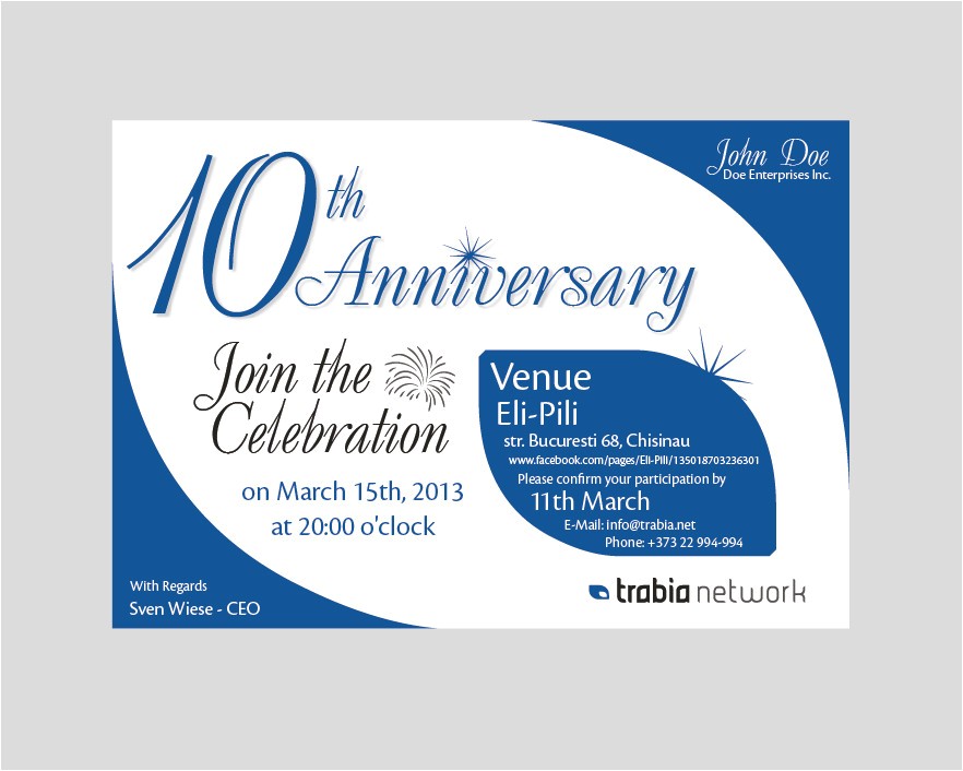 Company Anniversary Party Invitation Wording Business Anniversary Invitation Wording Arts Arts