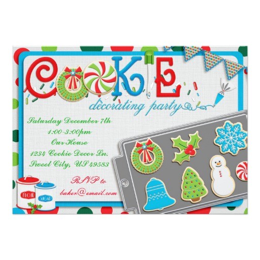 Cookie Decorating Party Invitations Cookie Decorating Party Invitation Zazzle