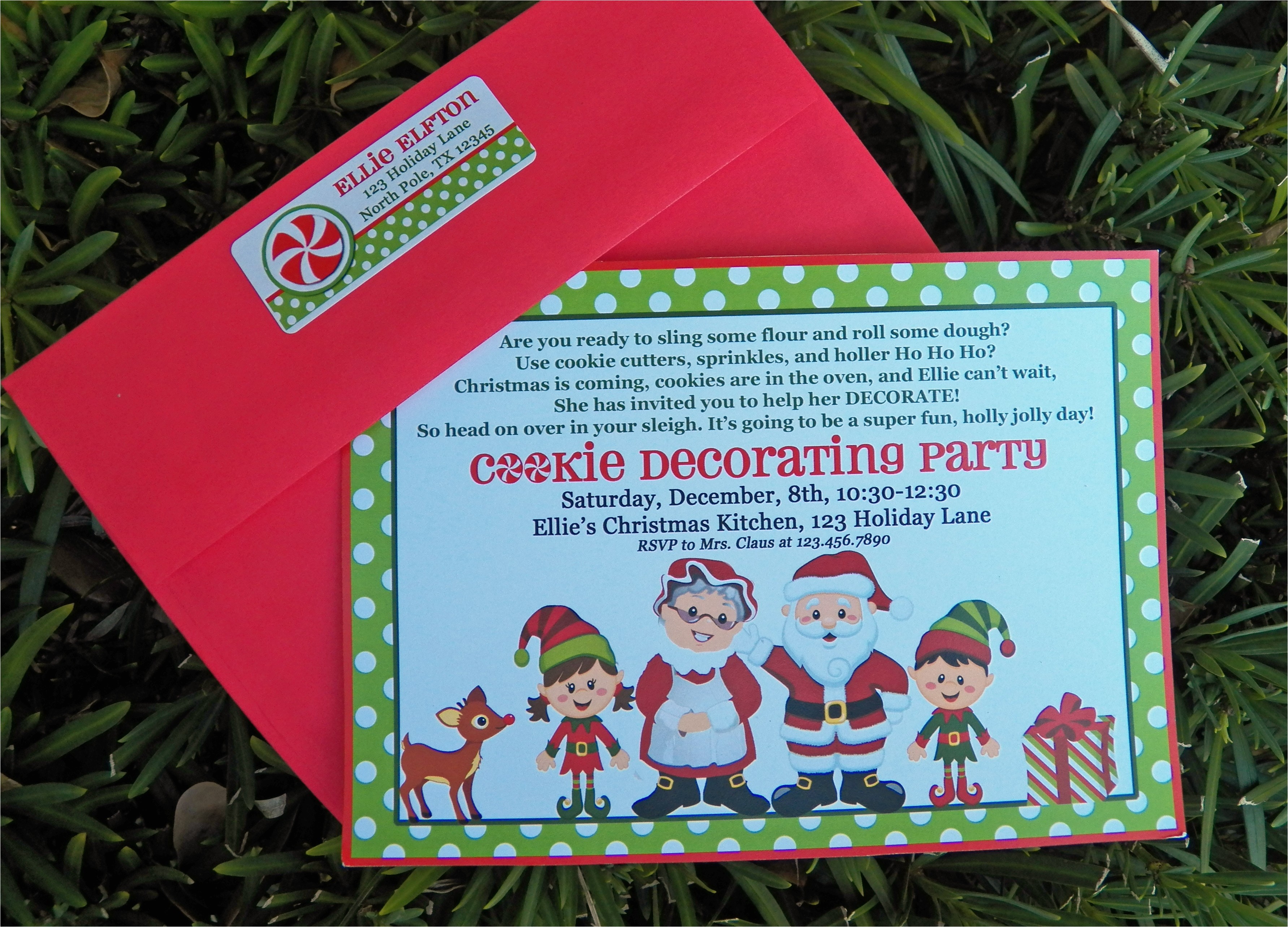 Cookie Decorating Party Invitations the Magic Of Christmas Cookie Decorating Party that