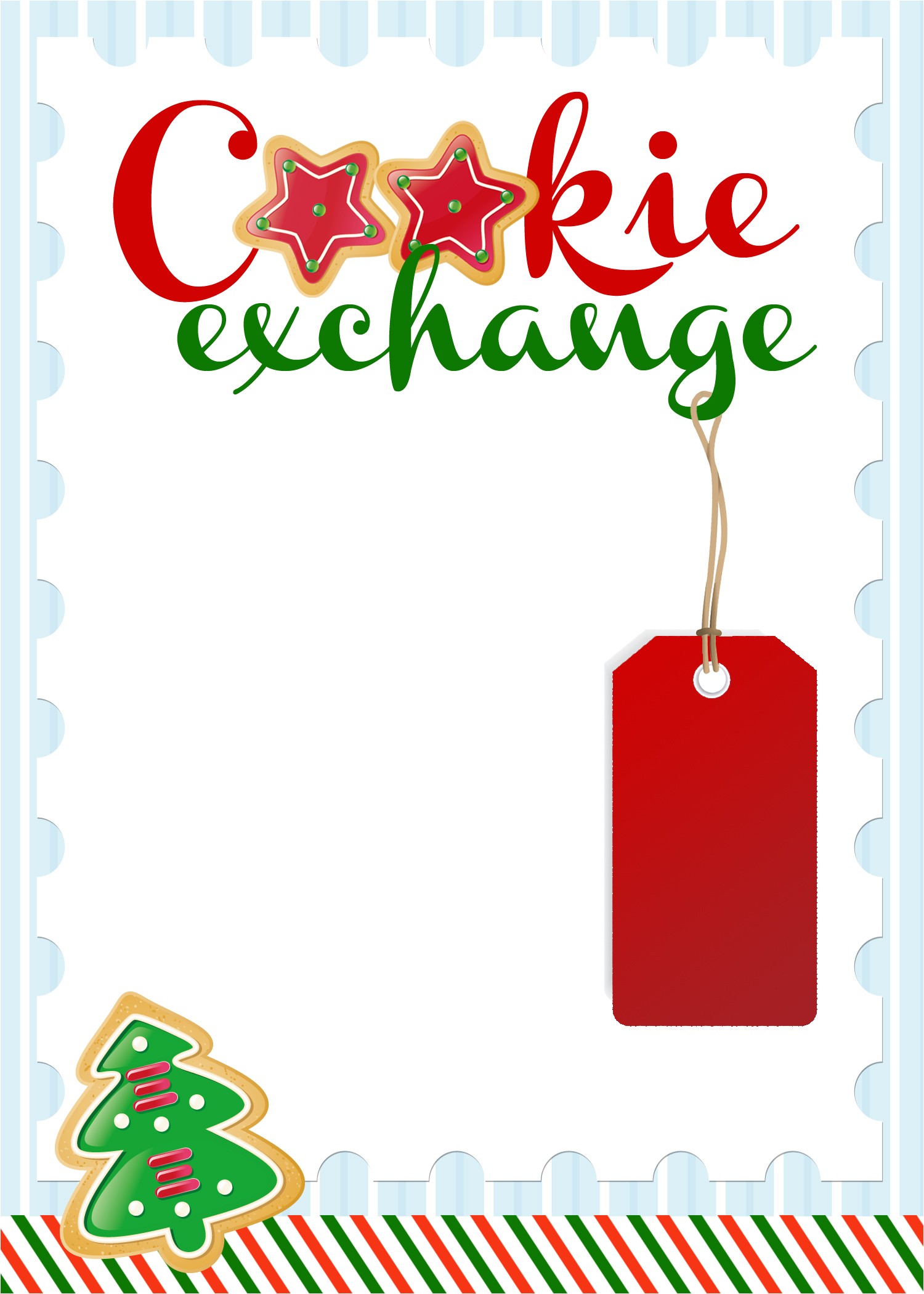 Cookie Swap Party Invitations Cookie Exchange Party Free Printables How to Nest for