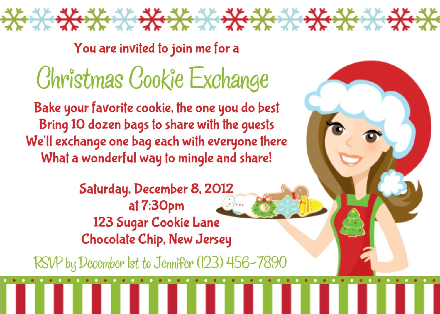 Cookie Swap Party Invitations Starts with Cupcakes An American Tradition