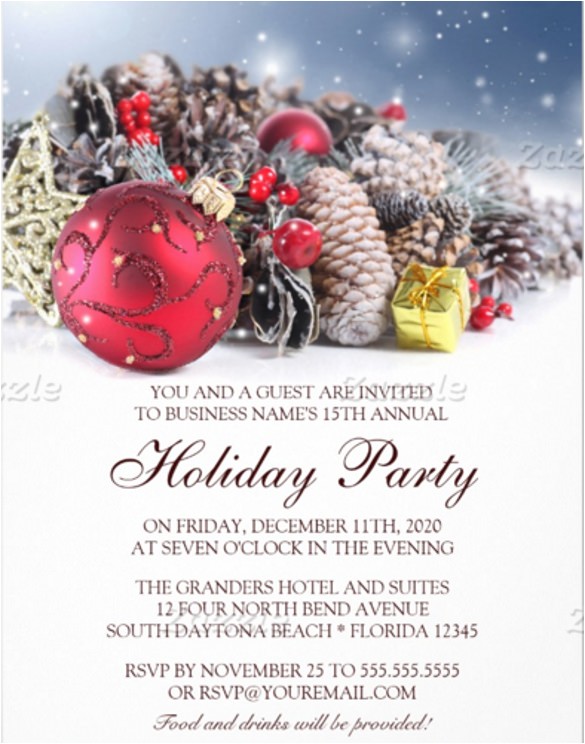 Corporate Christmas Party Invitations Free Templates 23 Business Invitation Templates Free Sample Example