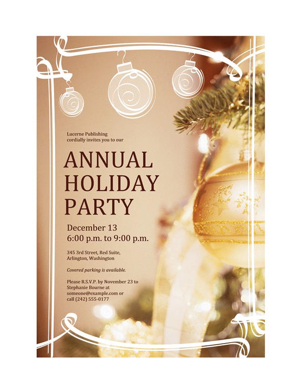 Corporate Christmas Party Invitations Free Templates Download Free Printable Invitations Of Holiday Party