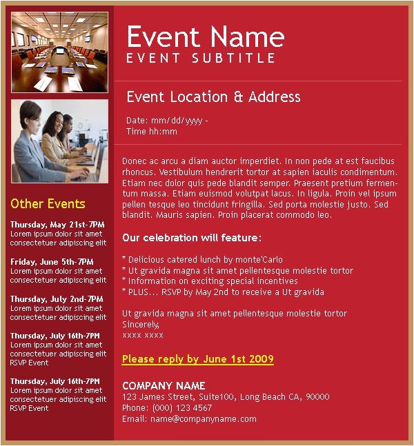 Corporate Party Invitation Email 25 Email Invitation Templates Psd Vector Eps Ai