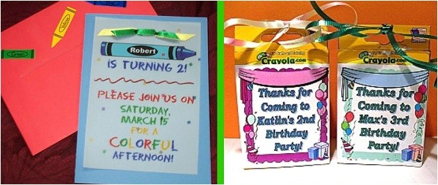Crayola themed Party Invitations A Colorful Crayola Birthday Party Celebrations at Home