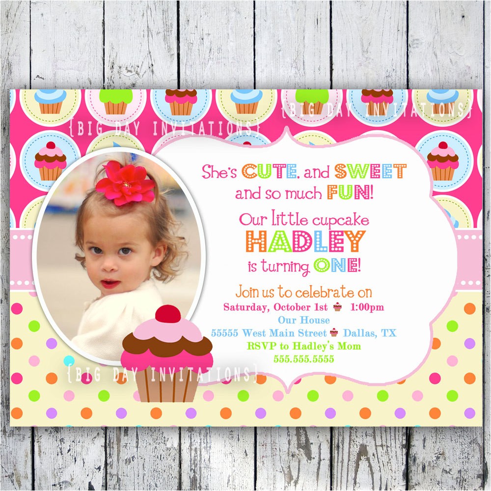 Cupcake Party Invitation Wording Cupcake Birthday Invitations Template Best Template