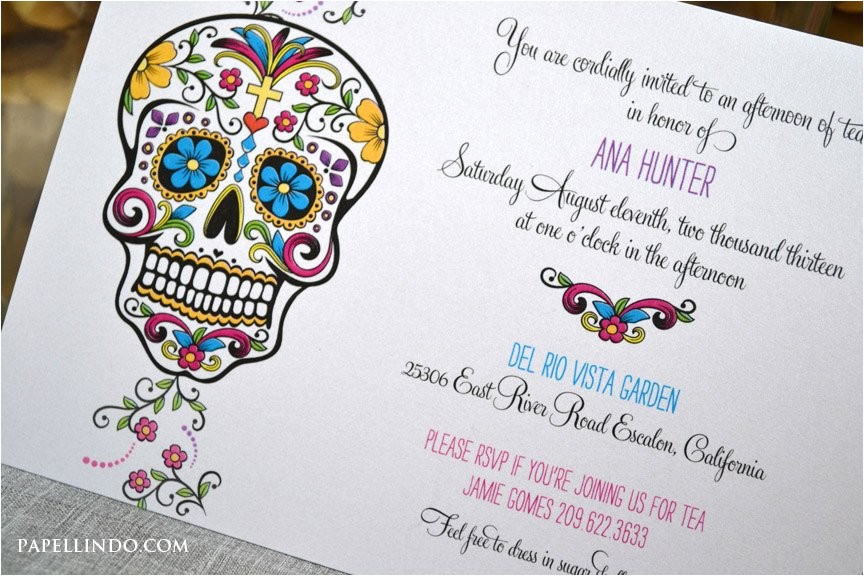 Day Of the Dead Party Invitation Template Diy Printable Day Of the Dead Invitation Digital File